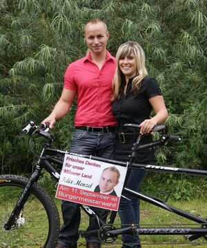 Felix Menzel und Partnerin Annekathrin Spitta